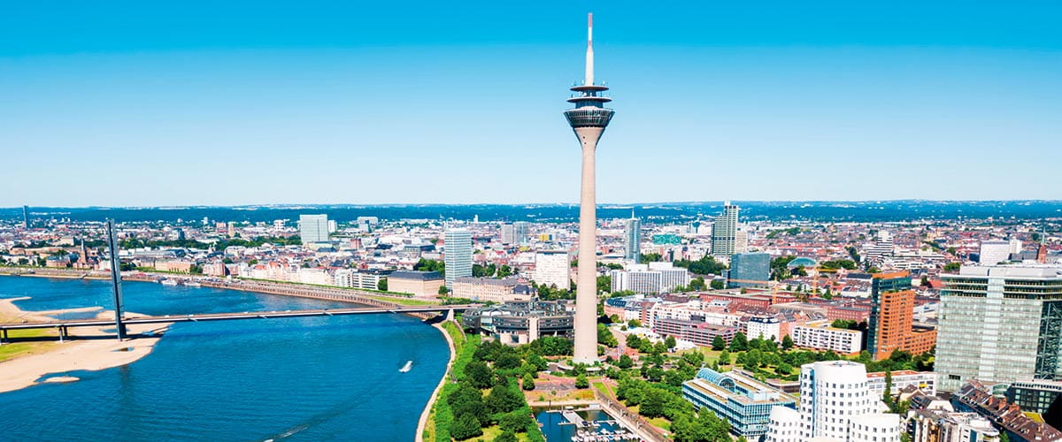 The view over Düsseldorf
